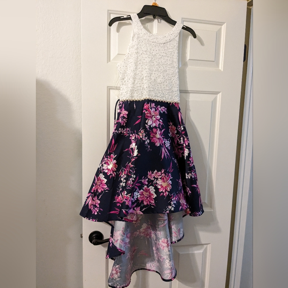 Kids high/low formal dress